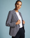 Bianca Double Breasted Ponte Blazer - St. James Stripe