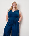 Zoey Liquid Jersey Jumpsuit - Blue Teal | Plus Size & Straight Size Women's Fashion | Universal Standard