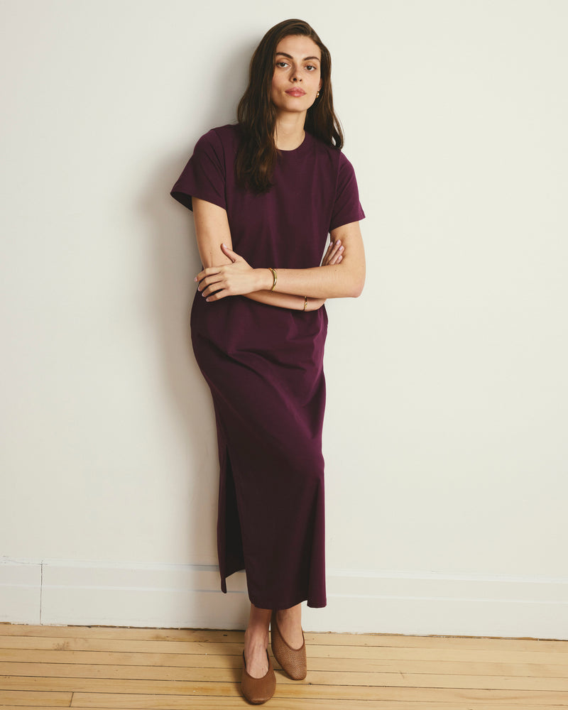 Halie Maxi T-Shirt Dress - Gamay | Plus Size & Straight Size Women's Fashion | Universal Standard