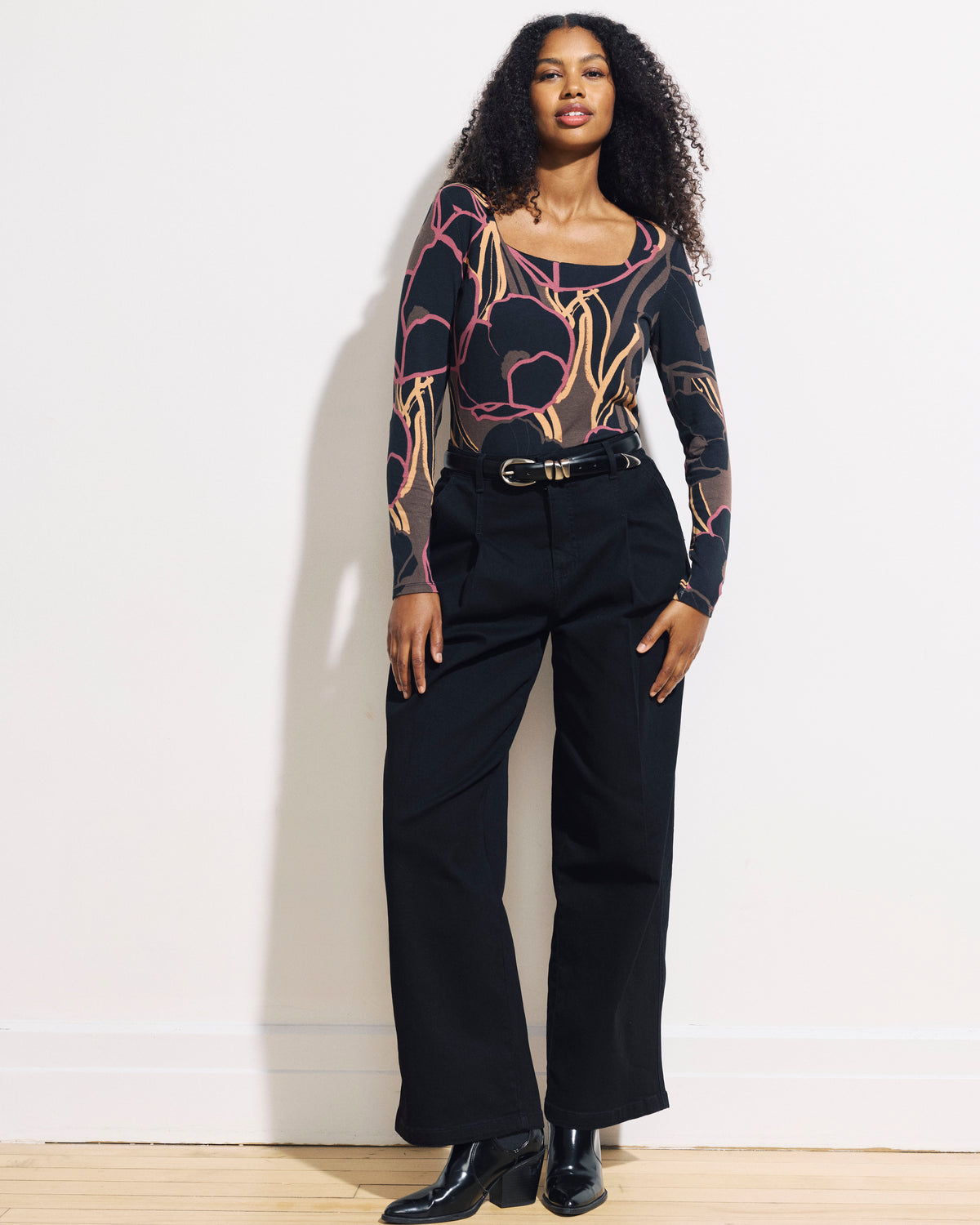 Agatha Liquid Jersey Top - Poppy Field Print | Plus Size & Straight Size Women's Fashion | Universal Standard