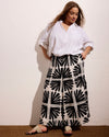 Palazzo Cargo Linen Blend Pant - Ink Bloom Print | Plus Size & Straight Size Women's Fashion | Universal Standard