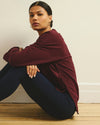 Fiona Side Slit Sweatshirt - Black Cherry | Plus Size & Straight Size Women's Fashion | Universal Standard