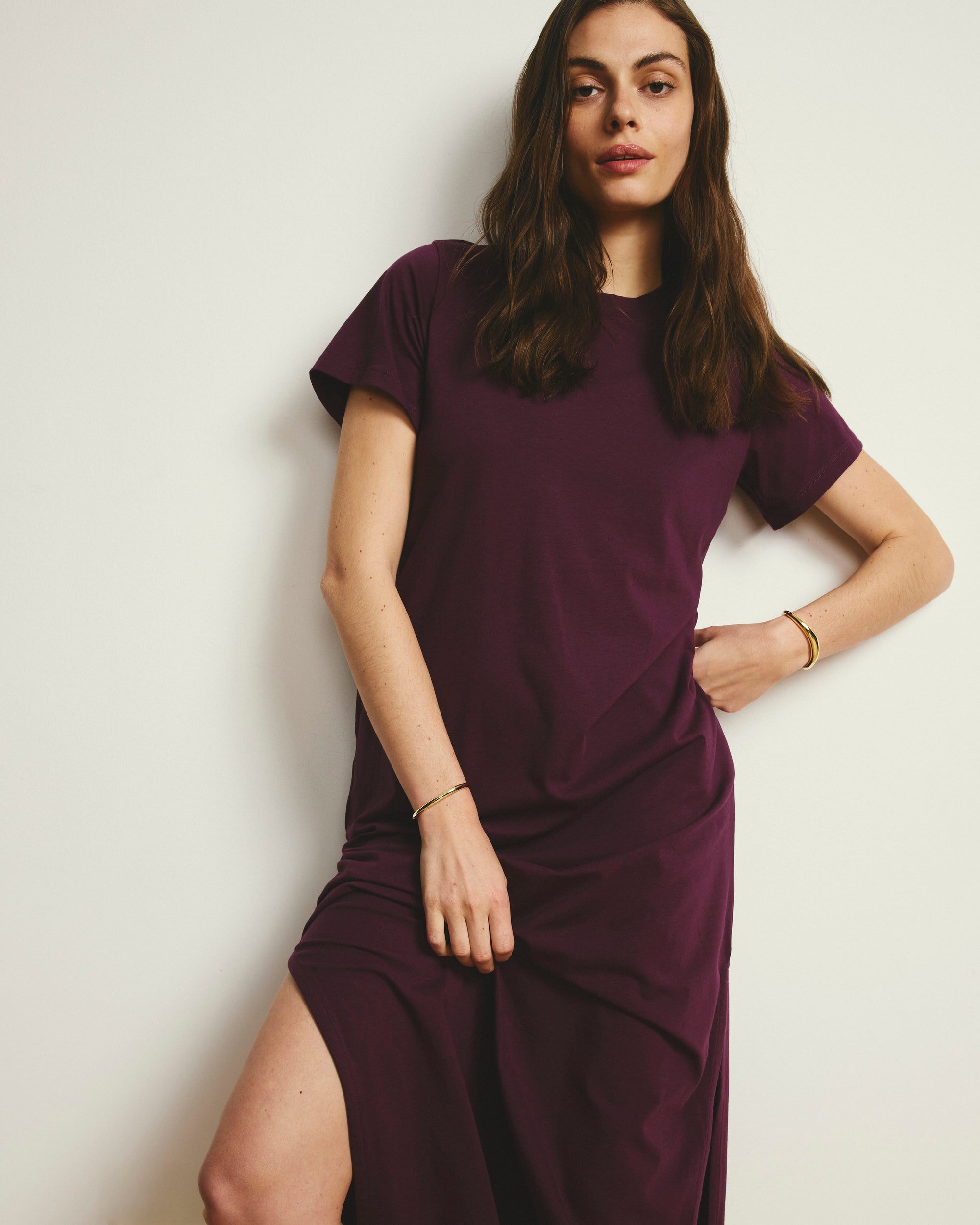 Halie Maxi T-Shirt Dress - Gamay | Plus Size & Straight Size Women's Fashion | Universal Standard