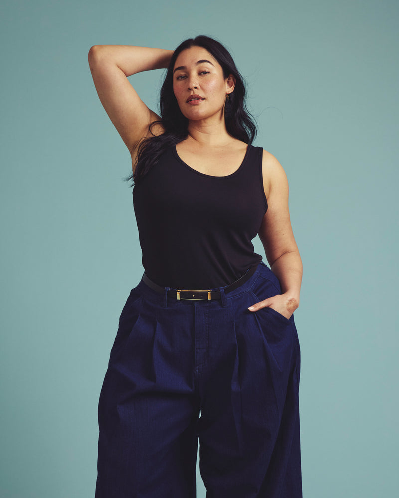 Cloud Rib Tank - Black | Plus Size & Straight Size Women's Fashion | Universal Standard