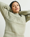 Safiya Cable Knit Sweater - Whisper of Sage