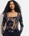 Agatha Liquid Jersey Top - Poppy Field Print | Plus Size & Straight Size Women's Fashion | Universal Standard