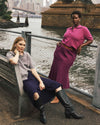 Savvy Fine Knit Short Sleeve Polo Sweater - Rothko Purple | Plus Size & Straight Size Women's Fashion | Universal Standard