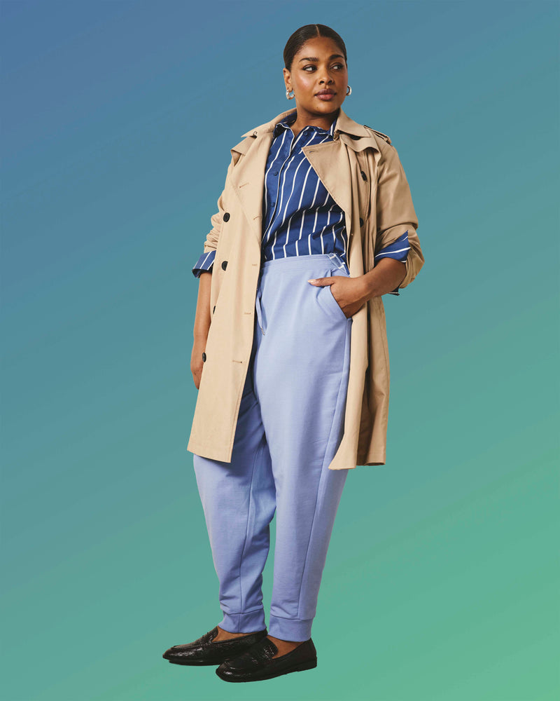 Selma French Terry Jogger - Graceful Blue