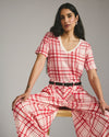 V Rex - Red Plaid Print
