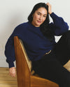 Soft Spun Long Sleeve Sweater - Navy