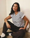 Light-As-Air Boy Tee - Zen Stripe | Plus Size & Straight Size Women's Fashion | Universal Standard