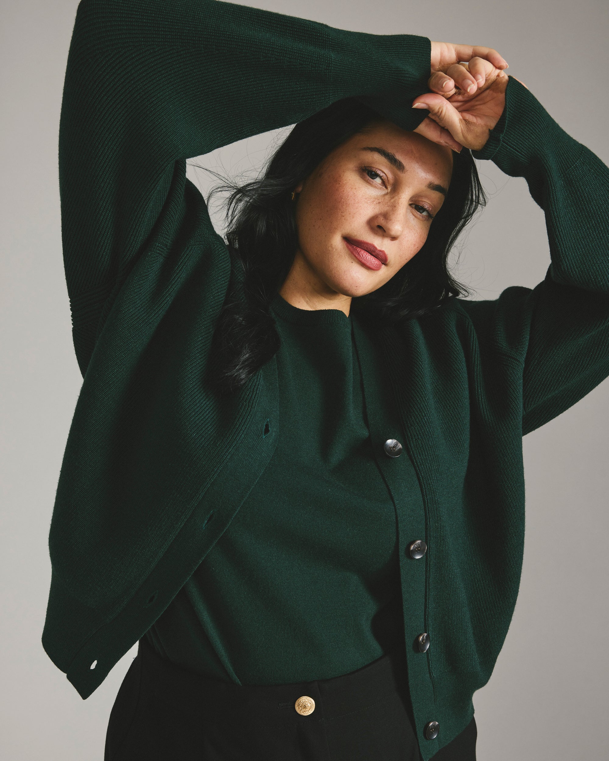 Better-Than-Wool Cardigan - Forest Green