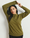 Noomi Cold Shoulder Sweater - Capulet Olive