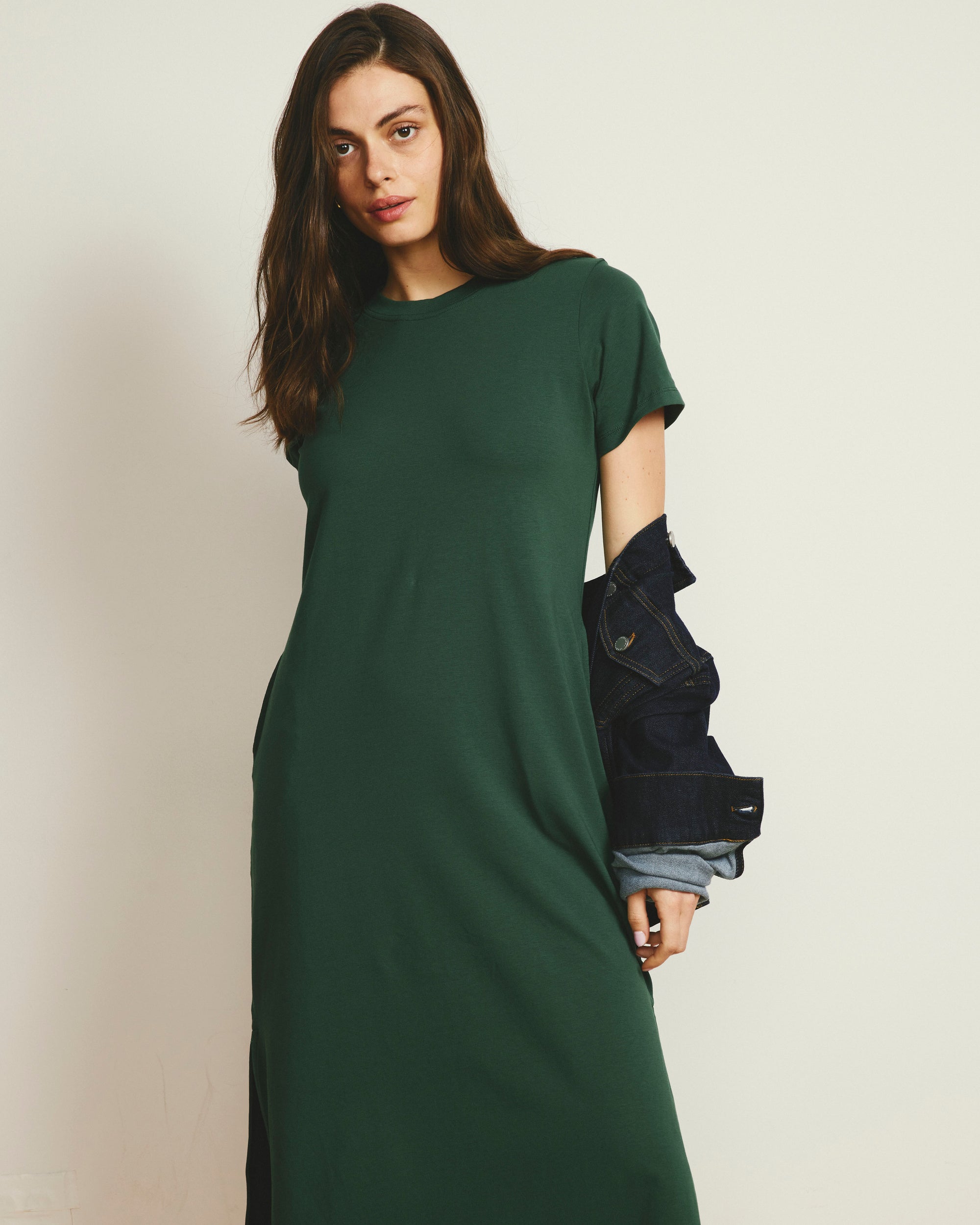 Halie Maxi T-Shirt Dress - Conifer | Plus Size & Straight Size Women's Fashion | Universal Standard
