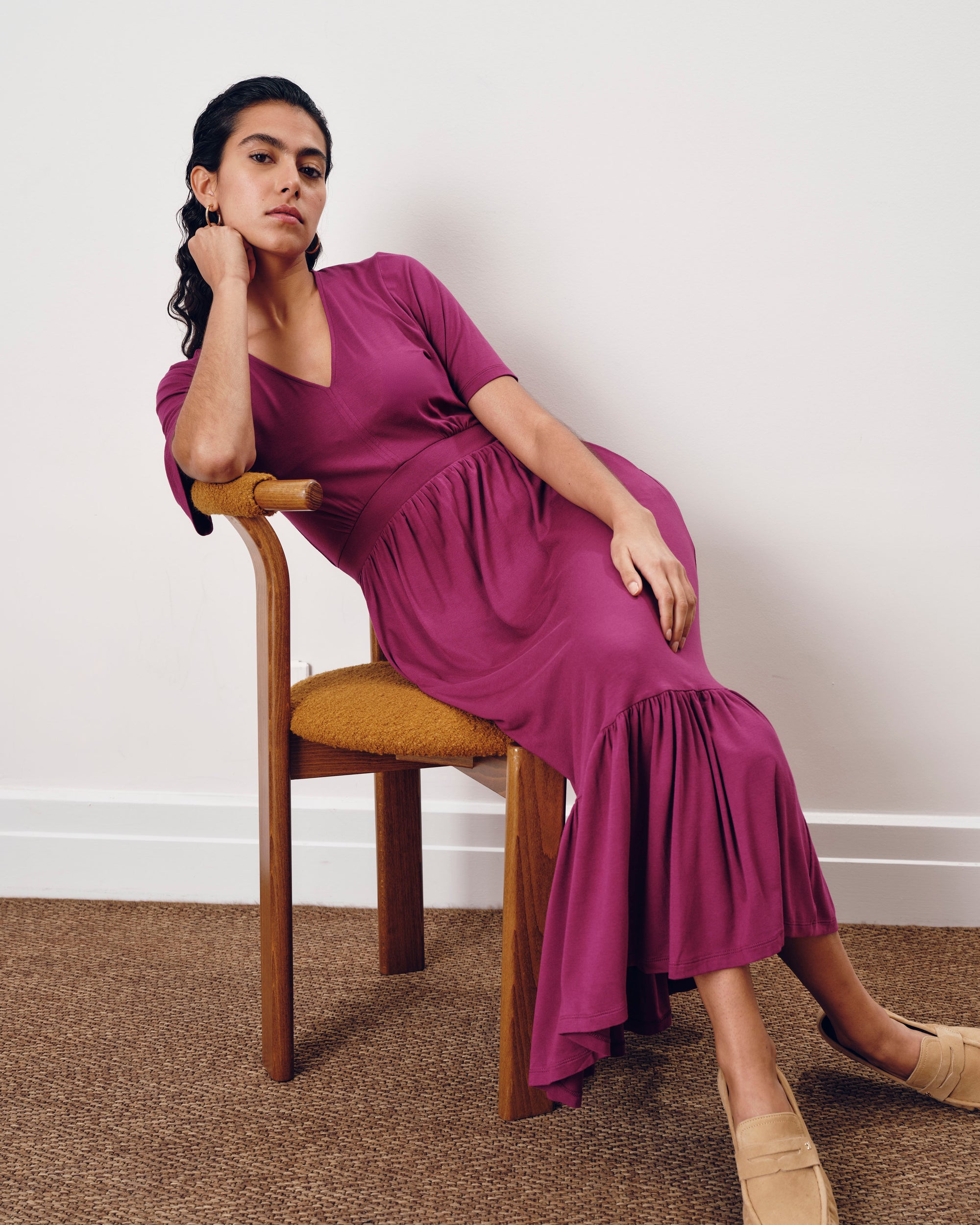 Ravello Liquid Jersey Dress - Rothko Purple | Plus Size & Straight Size Women's Fashion | Universal Standard