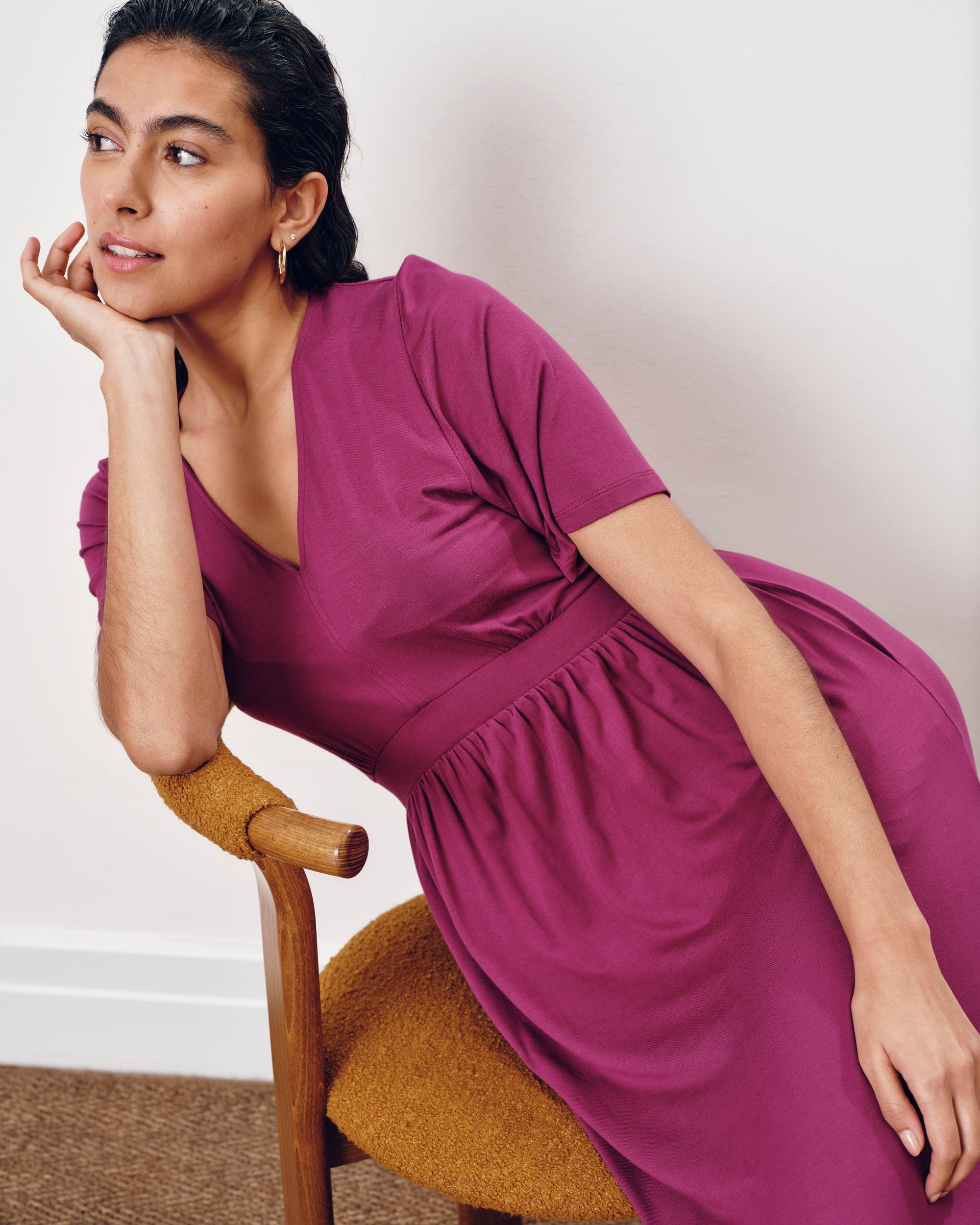 Ravello Liquid Jersey Dress - Rothko Purple | Plus Size & Straight Size Women's Fashion | Universal Standard