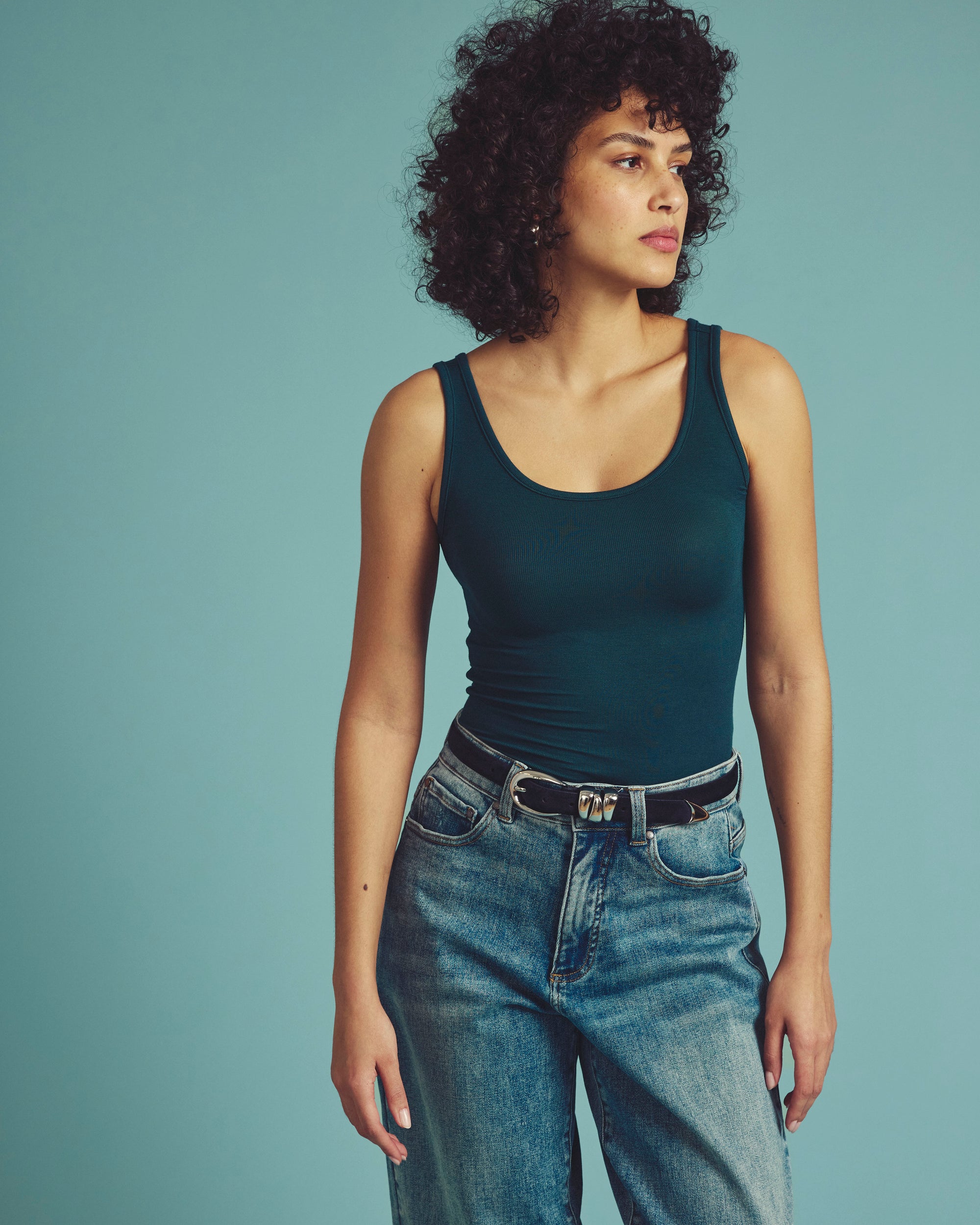 Foundation Tank - Deep Sea | Plus Size & Straight Size Women's Fashion | Universal Standard