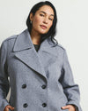Callaghan Wool Blend Coat - Barcarolle Gray