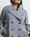 Callaghan Wool Blend Coat - Barcarolle Gray