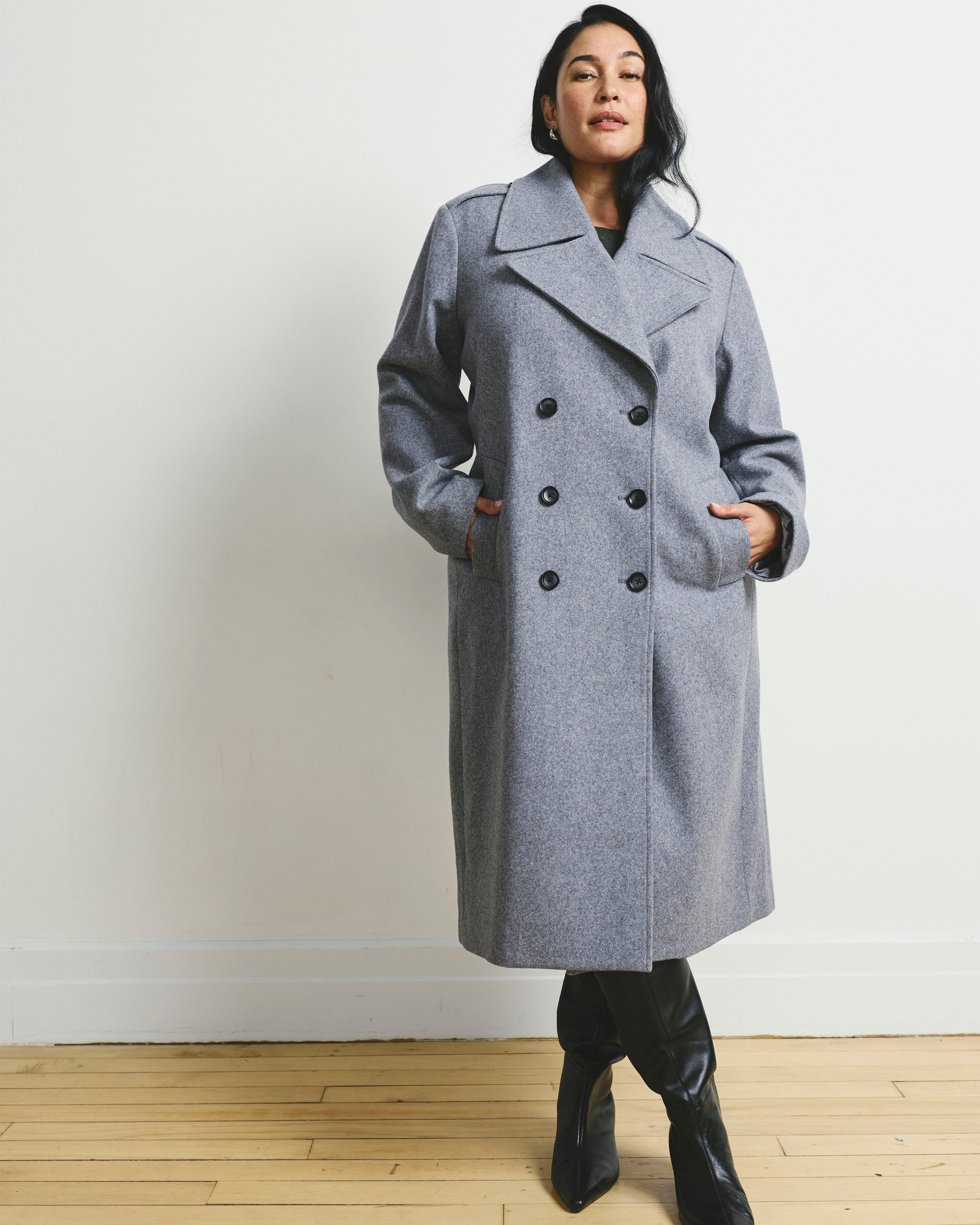 Callaghan Wool Blend Coat - Barcarolle Gray – Universal Standard