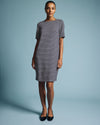 Envelope Neck Ponte Dress - St. James Stripe