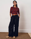 Lily Liquid Jersey Crew Neck Stovepipe Tee - Very Cherry Print | Plus Size & Straight Size Women's Fashion | Universal Standard