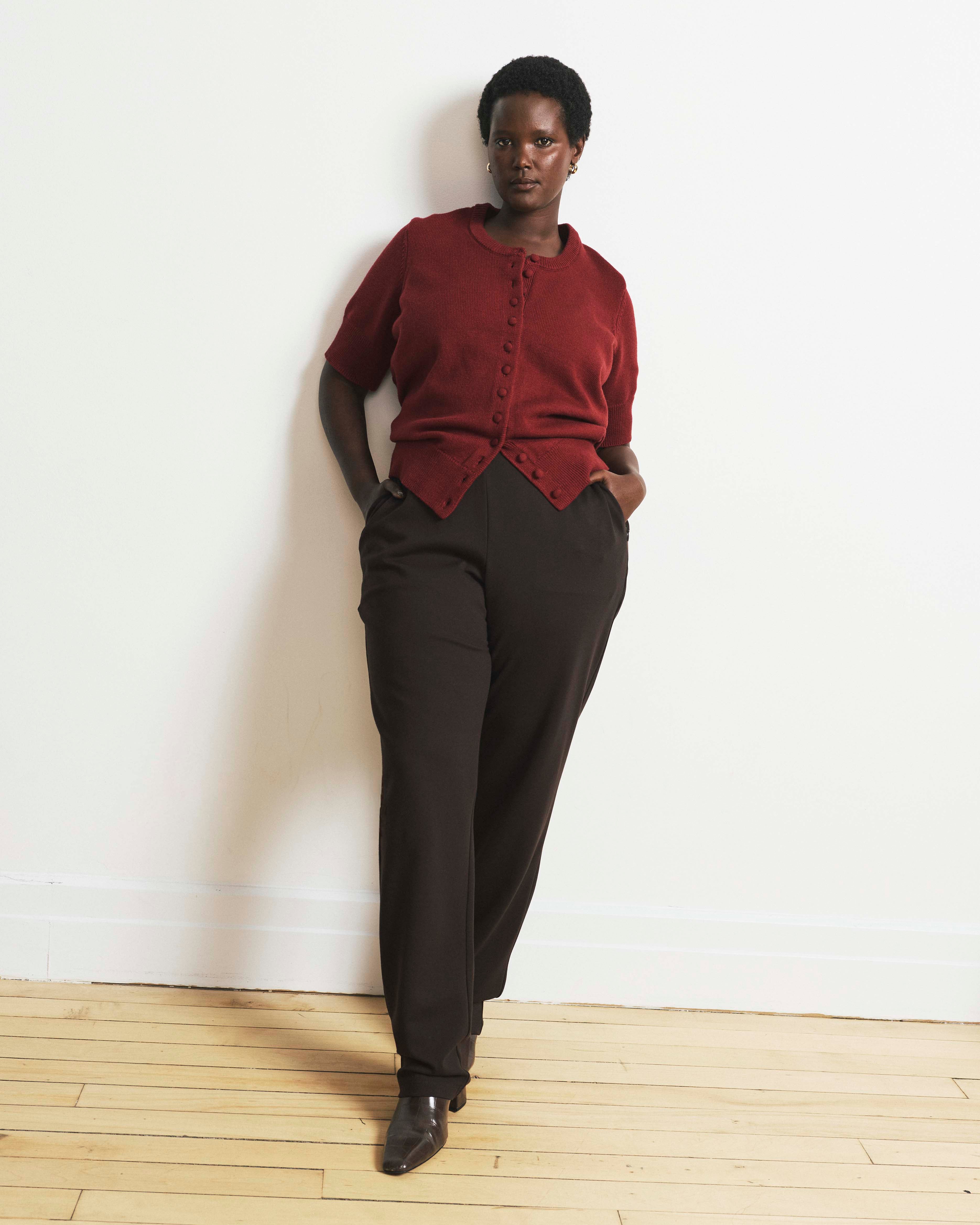 Smart Signature Ponte Pants Long - Espresso | Plus Size & Straight Size Women's Fashion | Universal Standard