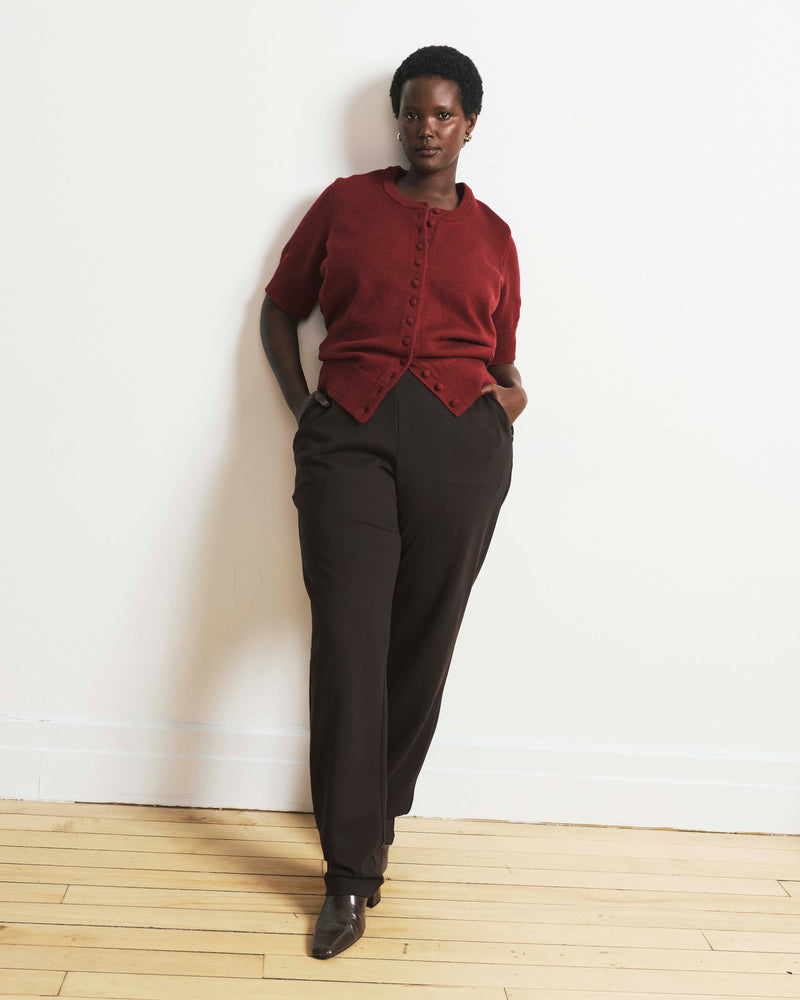 Smart Signature Ponte Pants Long - Espresso | Plus Size & Straight Size Women's Fashion | Universal Standard