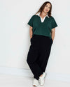 Varsity French Terry Pull On Pants - Black | Plus Size & Straight Size Women's Fashion | Universal Standard