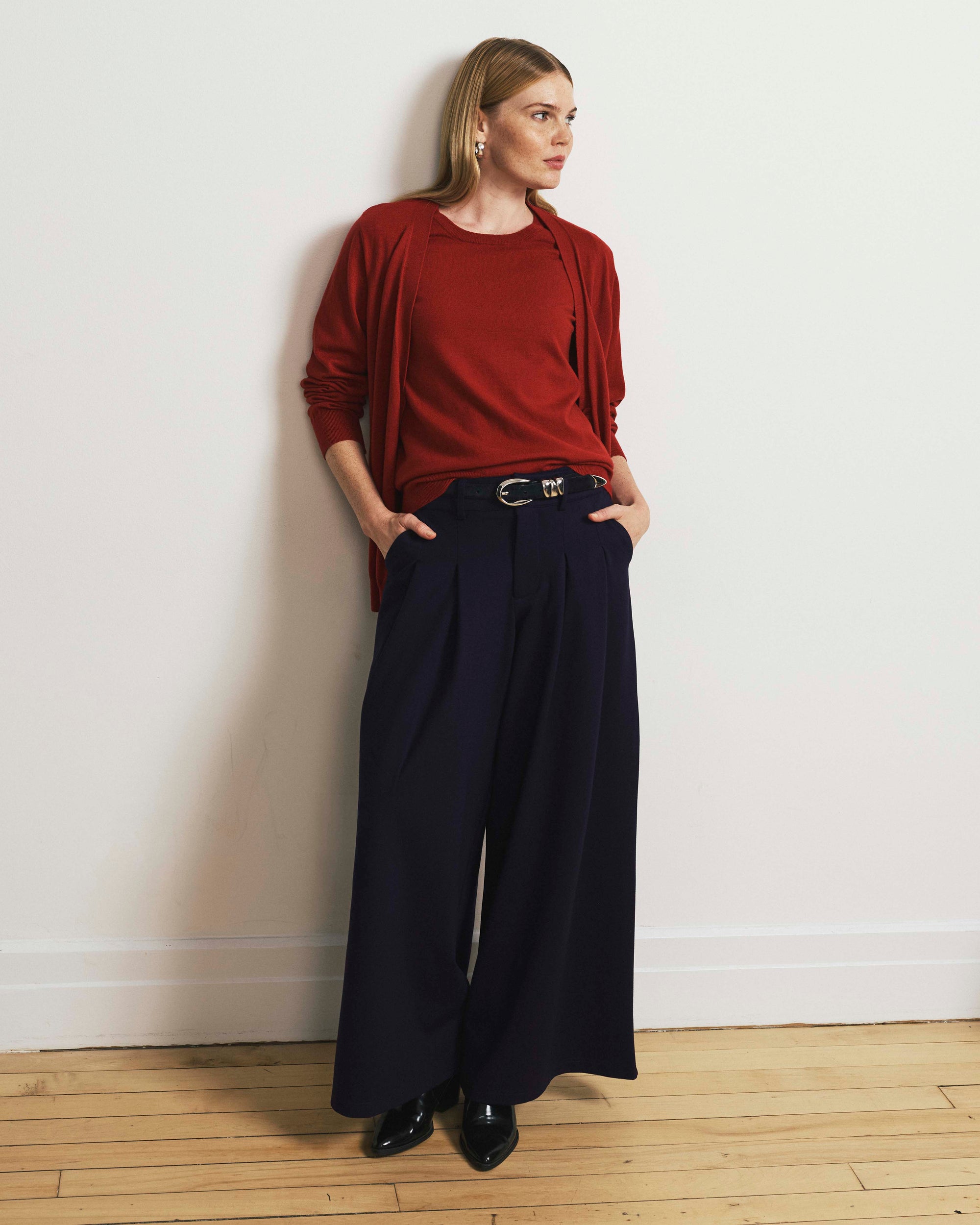 Savvy Fine Knit Sweater Top - Autumnal Red | Plus Size & Straight Size Women's Fashion | Universal Standard