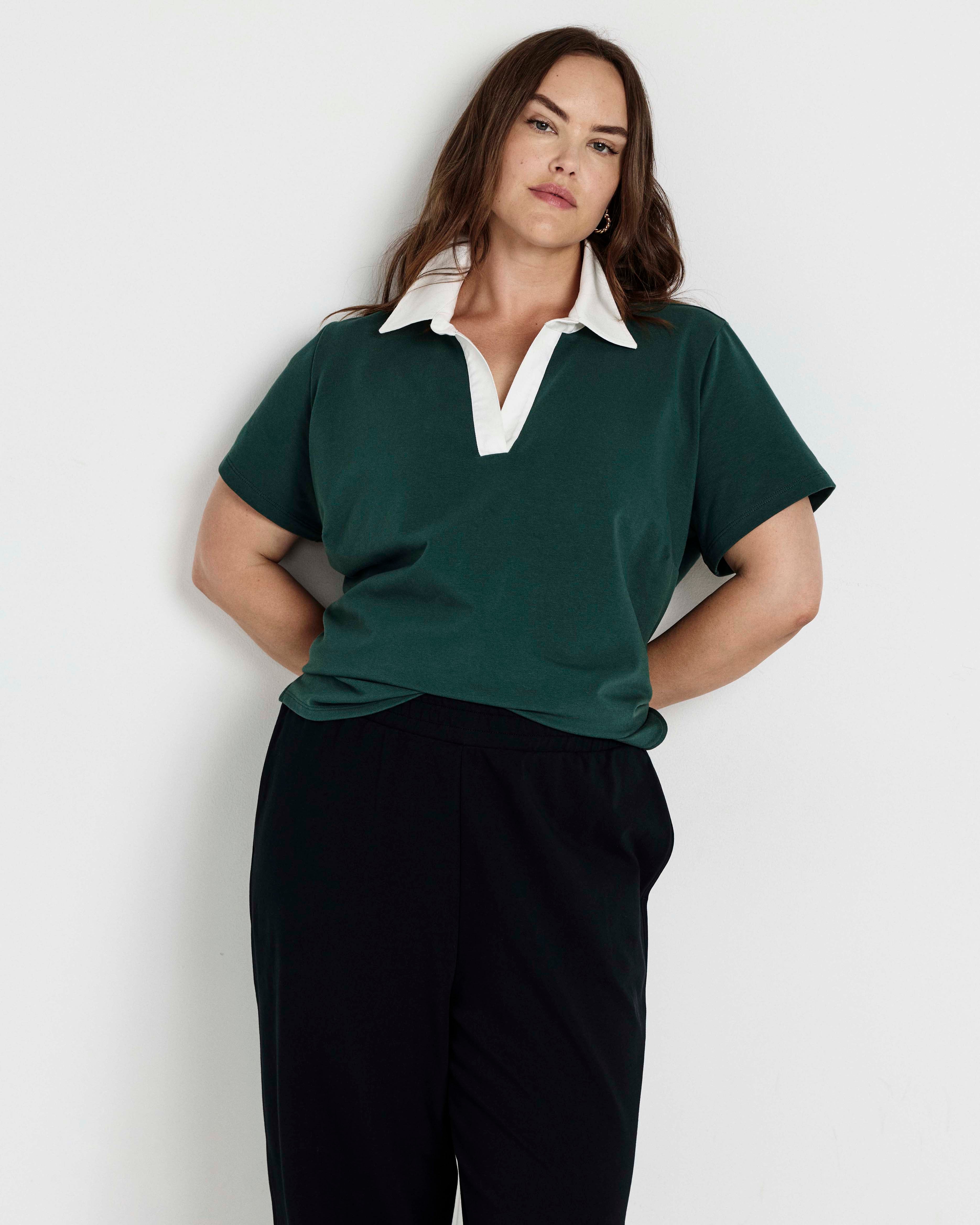 Varsity French Terry Pull On Pants - Black – Universal Standard