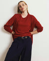Savvy Fine Knit Sweater Top - Autumnal Red | Plus Size & Straight Size Women's Fashion | Universal Standard