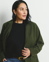 Kidjo Tailored Wool Blend Jacket - Deep Moss