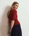 Savvy Fine Knit Sweater Top - Autumnal Red | Plus Size & Straight Size Women's Fashion | Universal Standard