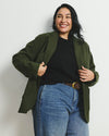 Kidjo Tailored Wool Blend Jacket - Deep Moss