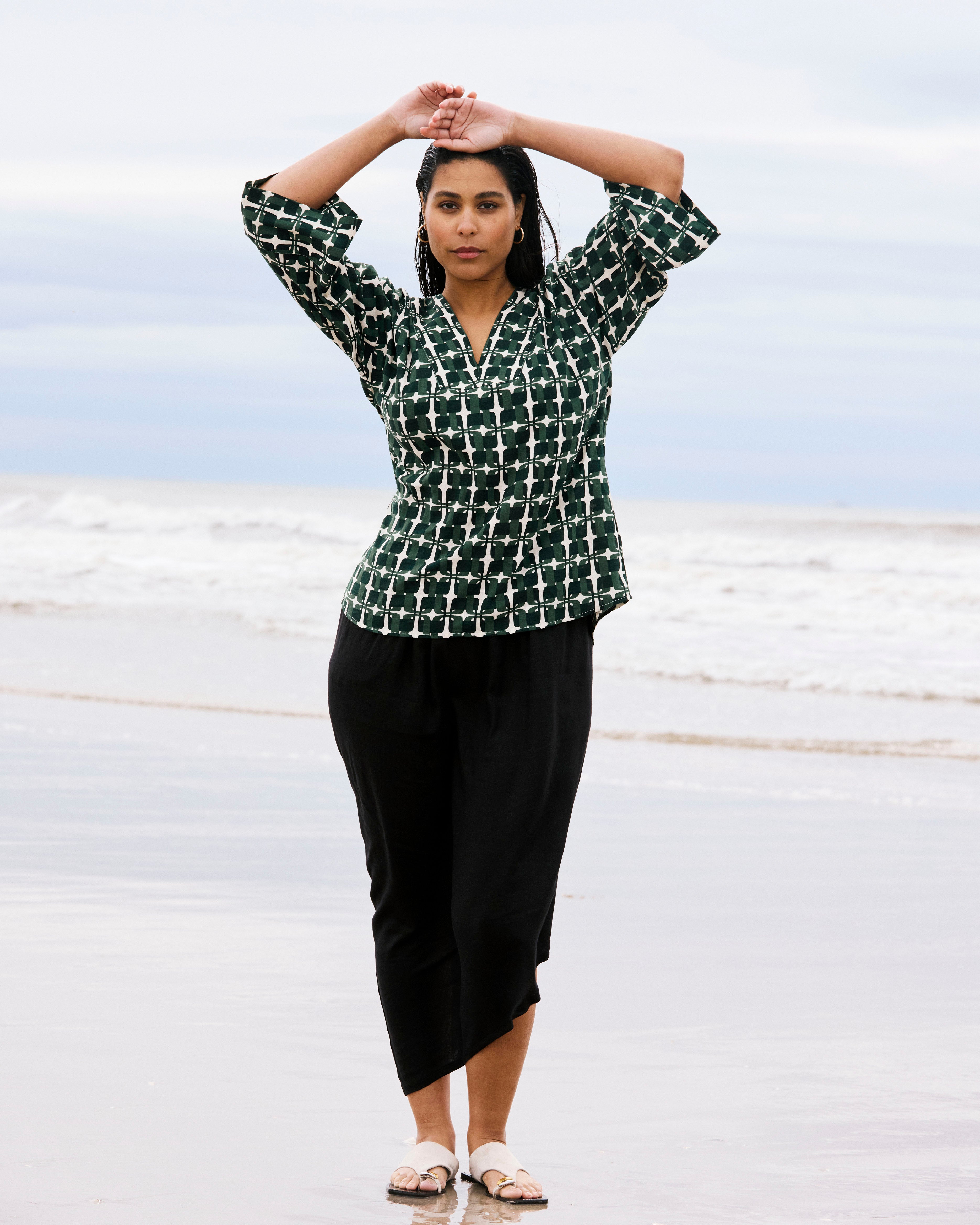 Geneva Linen Skirt - Black | Plus Size & Straight Size Women's Fashion | Universal Standard