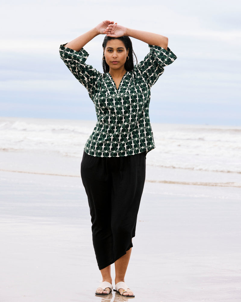 Geneva Linen Skirt - Black | Plus Size & Straight Size Women's Fashion | Universal Standard