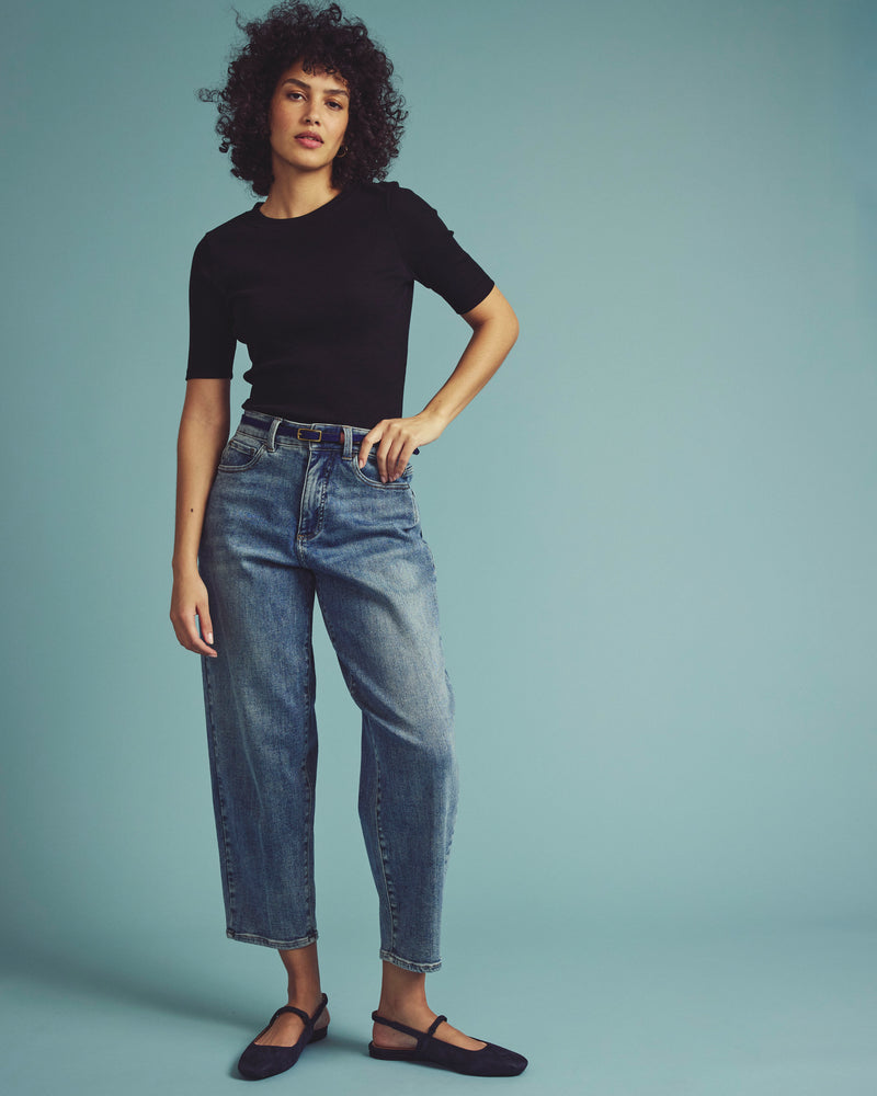 Classic Ribbed Tee - Black | Plus Size & Straight Size Women's Fashion | Universal Standard