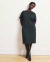 Envelope Neck Ponte Dress - Green Gemstone | Plus Size & Straight Size Women's Fashion | Universal Standard