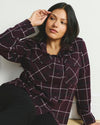 Maine Stretch Flannel Shirt - Gamay Windowpane Plaid