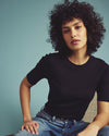 Classic Ribbed Tee - Black | Plus Size & Straight Size Women's Fashion | Universal Standard