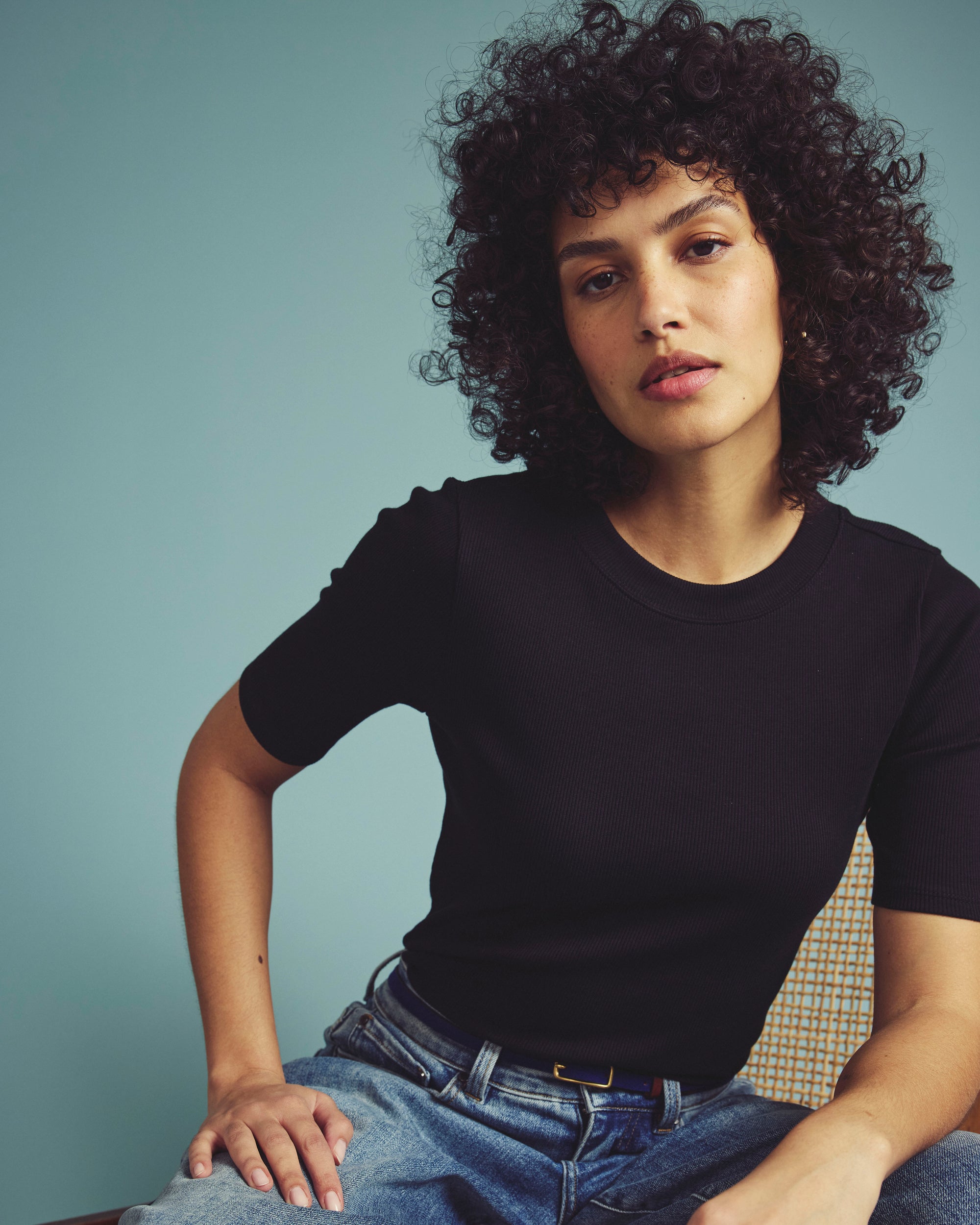 Classic Ribbed Tee - Black | Plus Size & Straight Size Women's Fashion | Universal Standard