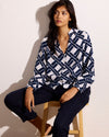 Avalon Linen Blouse - Geometrica Print | Plus Size & Straight Size Women's Fashion | Universal Standard
