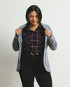 Maine Stretch Flannel Shirt - Gamay Windowpane Plaid