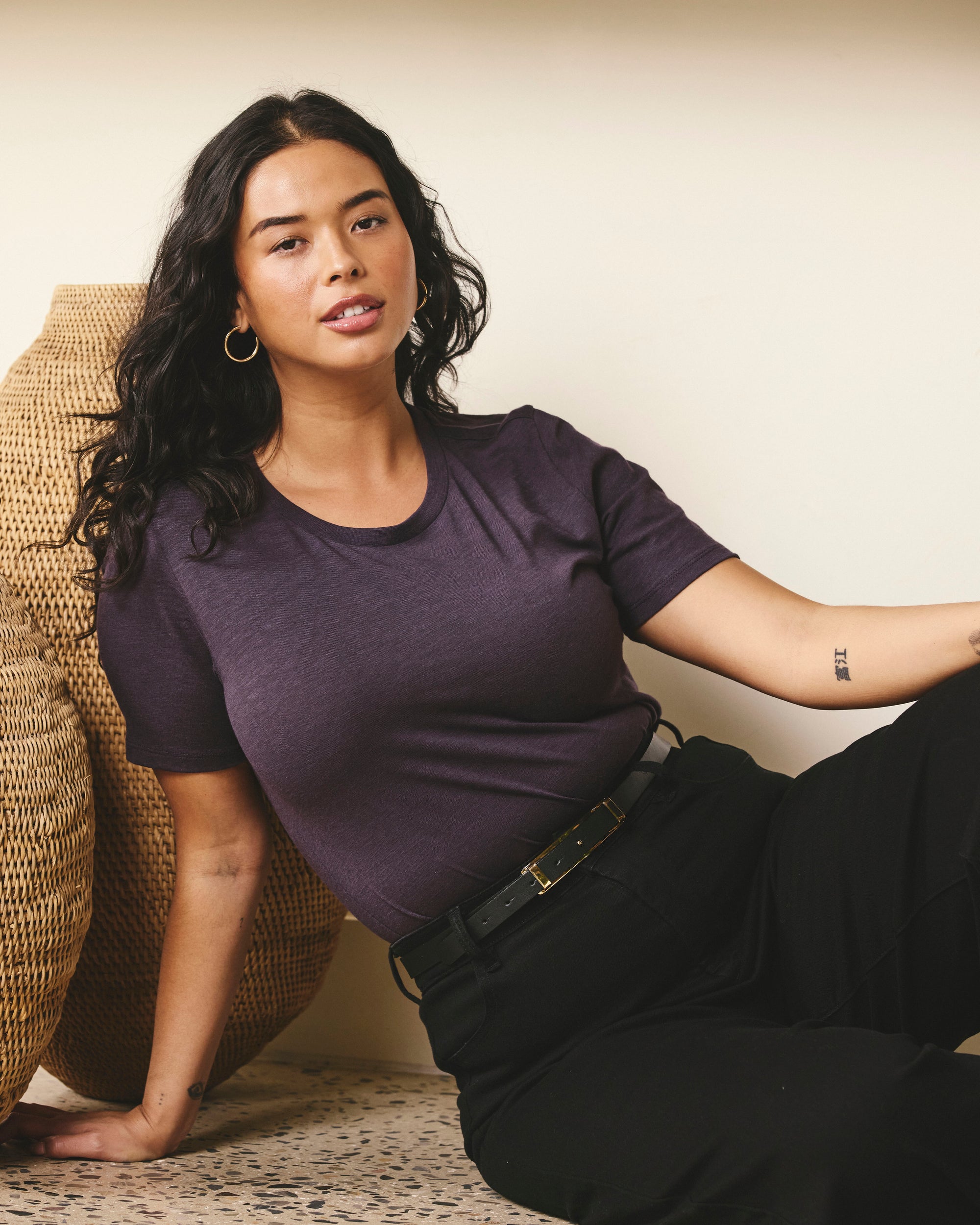 Light-As-Air Tee Rex - Purple Jewel | Plus Size & Straight Size Women's Fashion | Universal Standard