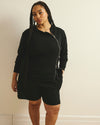 Meridien Zip Sweatshirt - Black | Plus Size & Straight Size Women's Fashion | Universal Standard