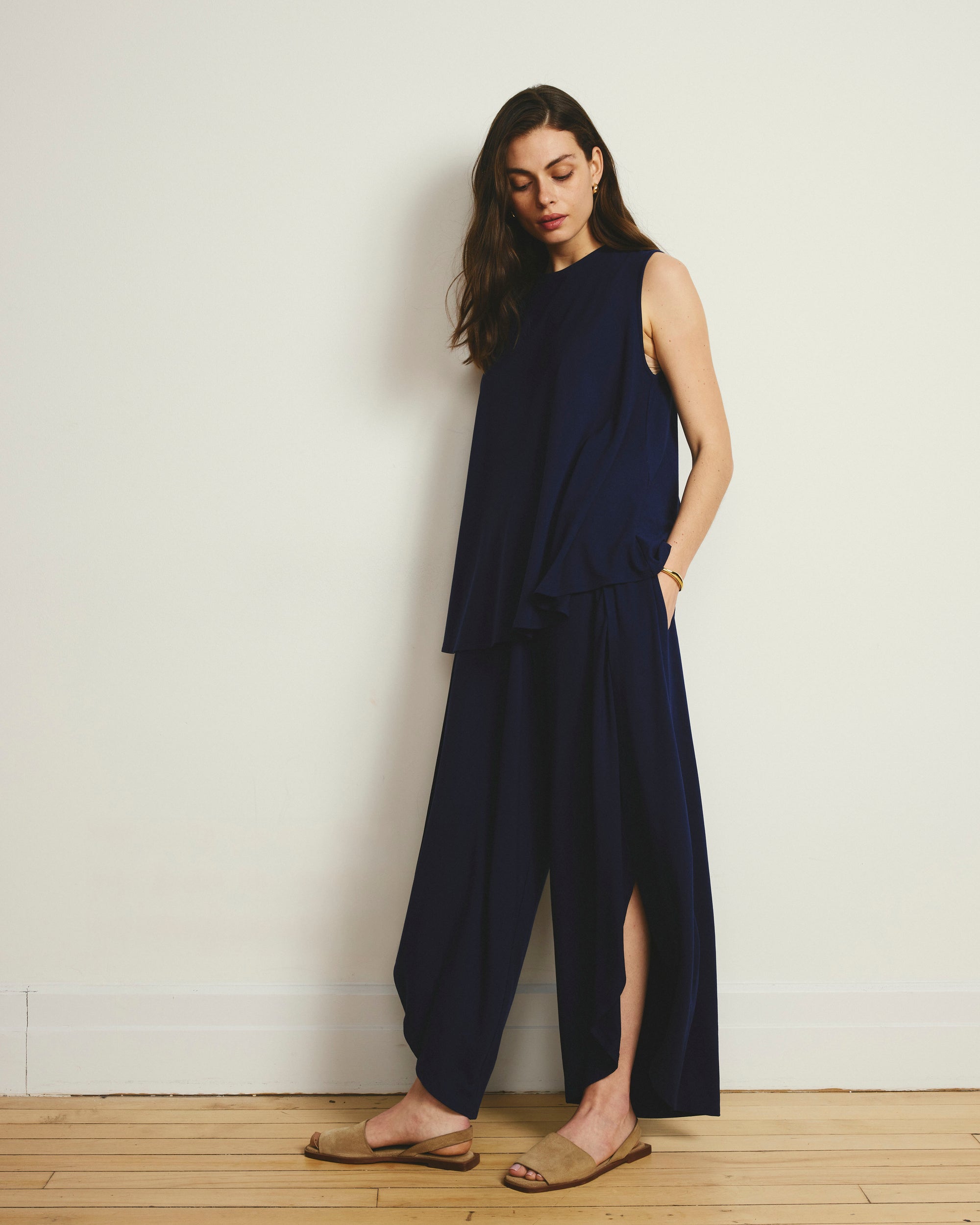 Rey Divine Jersey Pull-On Pants - / Cenote- Size4XS - by Universal Standard Rey Divine Jersey Pull-On Pants - / Cenote- Size4XS - by Universal Standard