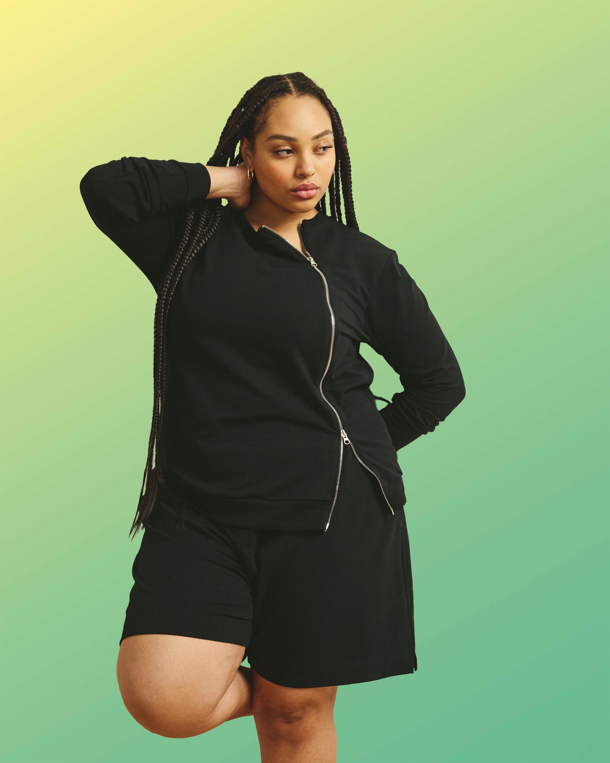 Hayes Sweatshorts - Black | Plus Size & Straight Size Women's Fashion | Universal Standard
