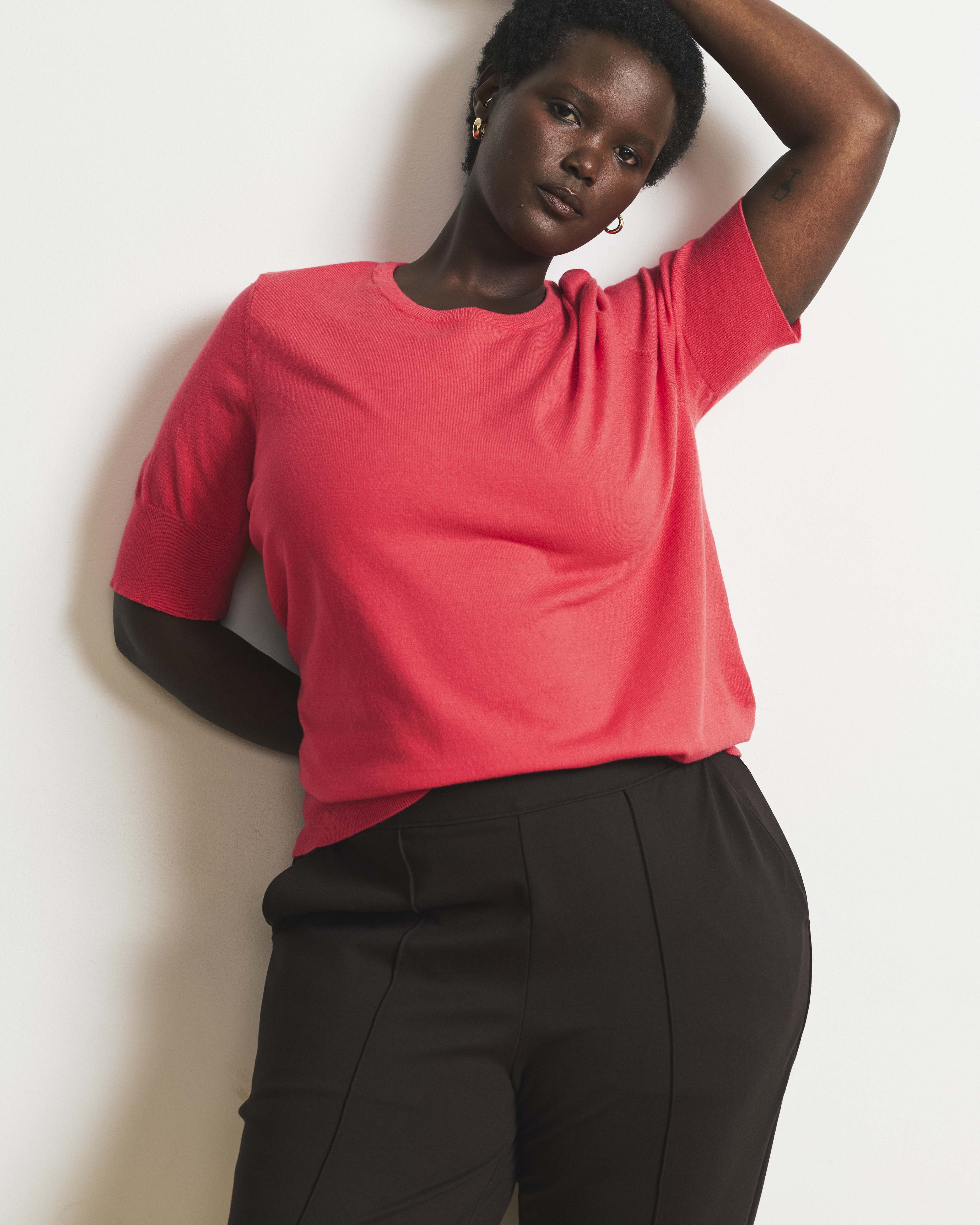 Savvy Fine Knit Sweater Top - Cinnamon Rose – Universal Standard