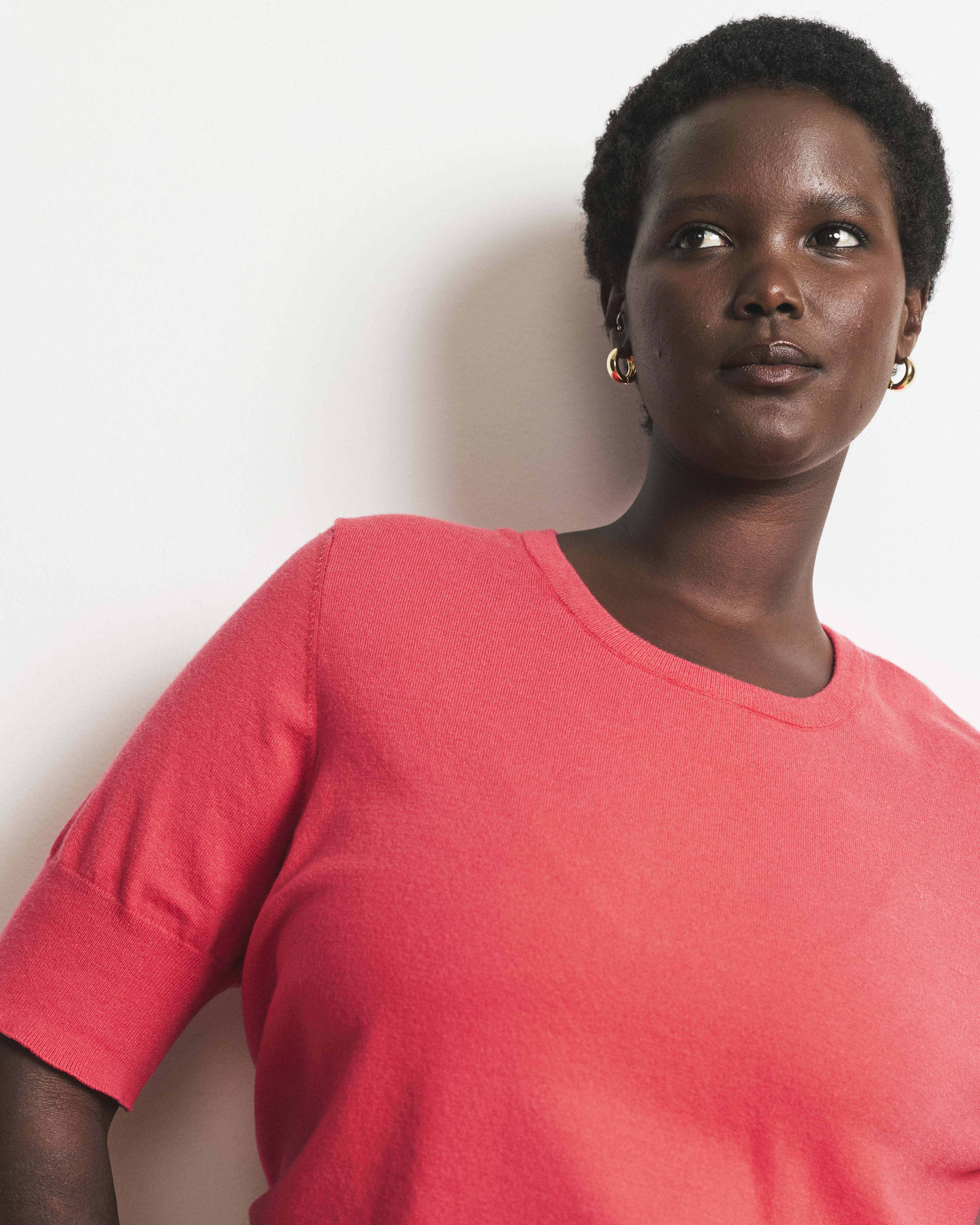 Savvy Fine Knit Sweater Top - Cinnamon Rose | Plus Size & Straight Size Women's Fashion | Universal Standard